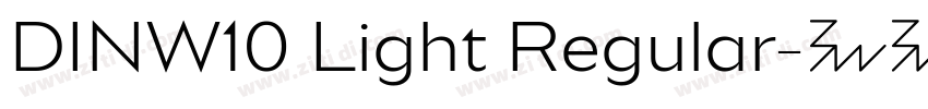 DINW10 Light Regular字体转换